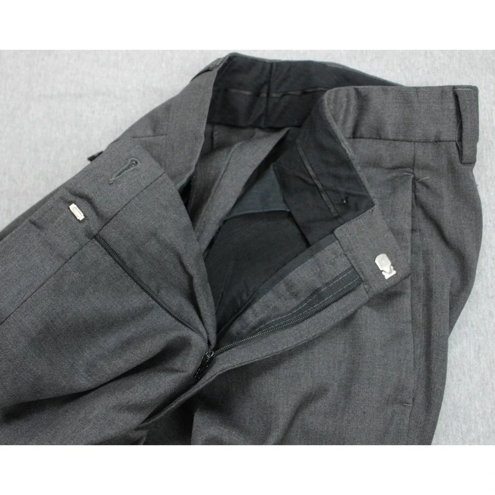 Banana Republic Pants Mens 34‎ x 30 Gray 100% Wool Straight Leg Pleated